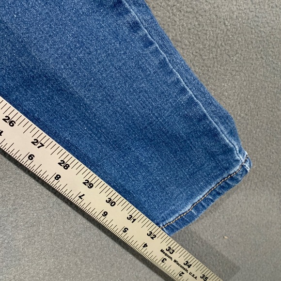 Fashion‎ Nova Women's Blue High Rise Button Fly Skinny Jeans Size 9 - Picture 6 of 7
